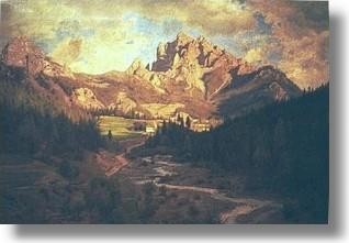 Karl Eckermann, Alpen-Sonnenuntergang