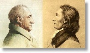 Goethe (Jagemann 1817) und Eckermann (Schmeller 1827)