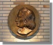 Johann Peter Eckermann, Bronzerelief, 2008