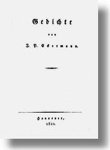 Eckermanns 1. Gedichtband, 1821